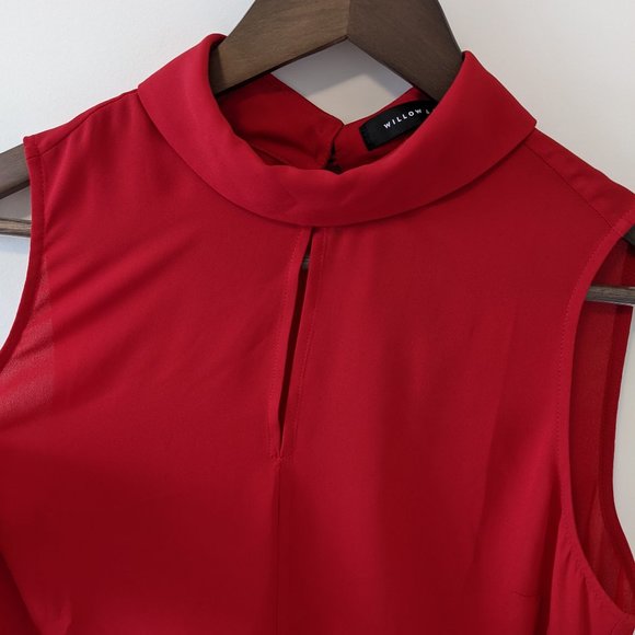 NWT Red Sleeveless Blouse - Picture 4 of 5